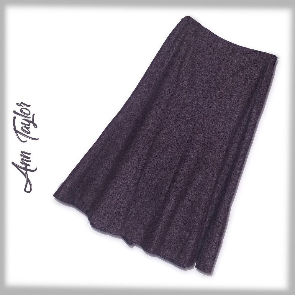 ANN TAYLOR Taupe Tweed Skirt - Size 6